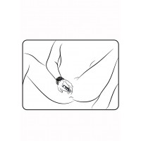 Вибронасадка на палец с браслетом Adrien Lastic черно-серый, размер L