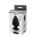 Анальна пробка Dream Toys Premium Silicone Plug термоактивна, чорна