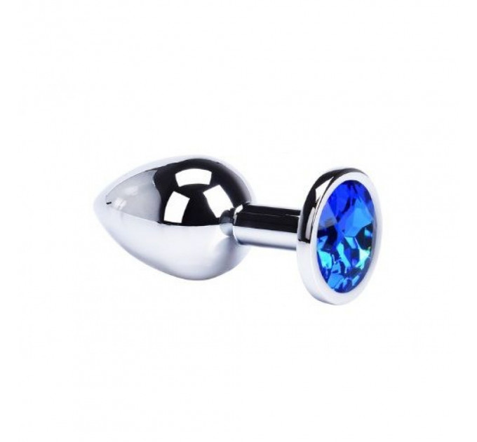 Анальная пробка, Silver Diamond Dark Blue, M