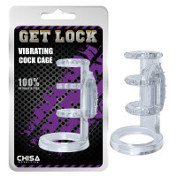 Насадка с вибрацией Chisa Get Lock Vibrating Cock Cage и эрекционными кольцами Насадка с вибрацией Chisa Get Lock Vibrating Cock Cage и эрекционными кольцами