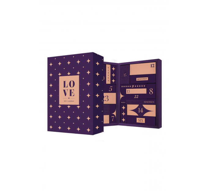 Адвент-календарь для пары Dreamtoys LOVE Pleasure Box Sexy Calendar, 24 предмета