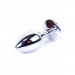 Анальная пробка с камнем Plug-Jewellery Silver PLUG- Green размер S