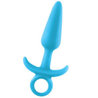 Анальна пробка з кільцем FIREFLY PRINCE MEDIUM BLUE, що світиться