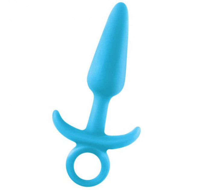 Анальная пробка с кольцом светящаяся FIREFLY PRINCE MEDIUM BLUE