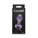 Анальная стеклянная пробка NS Novelties Crystal, фиолетовая