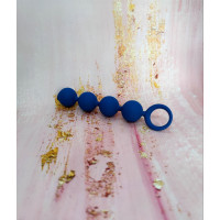 Анальные бусы Loveshop Anal Chain Blue 15 см* 2.5 см