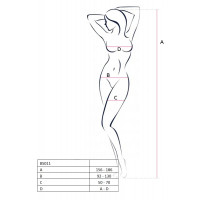 Бодистокинг BS013 с открытым доступом Passion, в сеточку, с имитацией чулок, S/L