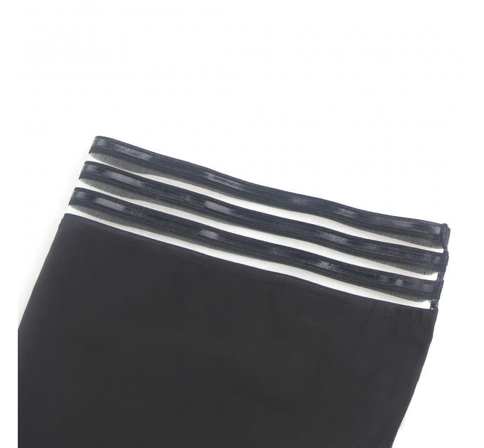 Панчохи еластичні Star Night з імітацією шкіри, чорні, XS-M