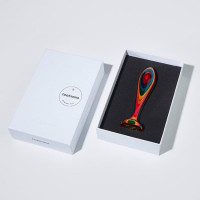 Дерев'яна анальна пробка Teatiamo Rainbow Northern Light різнокольорова, Small