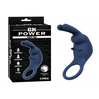 Эрекционное кольцо-кролик Chisa Bunny Ring, синий