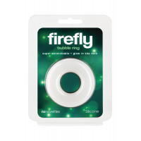 Эрекционное кольцо светящееся в темноте NS Novelties Firefly белое