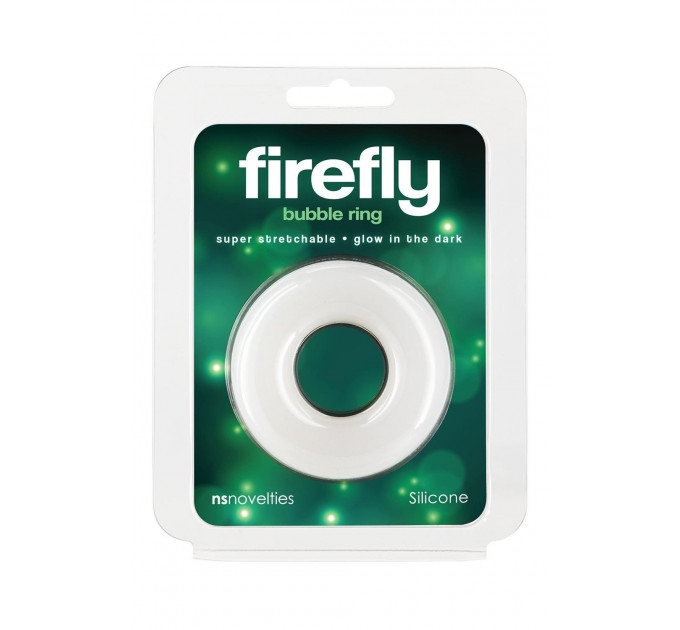 Ерекційне кільце, що світиться у темряві NS Novelties Firefly біле