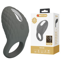Эрекционное виброкольцо PRETTY LOVE серое, 8.6 х 4.6 см