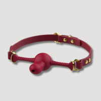 Кляп із фіксатором у формі дилдо UPKO Desire for Mouth Bondage Collection-Dildo, червоний