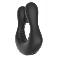 Кольцо эрекционное для пениса с вибрацией Dream Toys черное