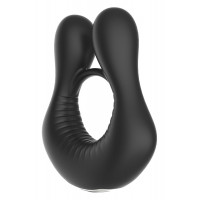 Кольцо эрекционное для пениса с вибрацией Dream Toys черное