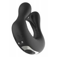 Кольцо эрекционное для пениса с вибрацией Dream Toys черное