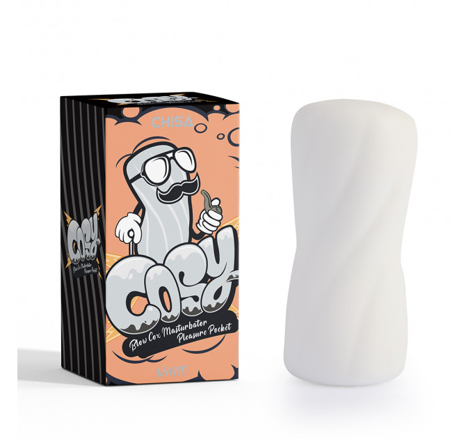 Мастурбатор яйце Chisa COSY Cox (щільний) білий, 10.7 х 4.8 см