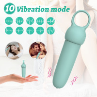 Міні-вібратор Every Night Toys Elliot світло-бірюзовий, 10 режимів вібрації