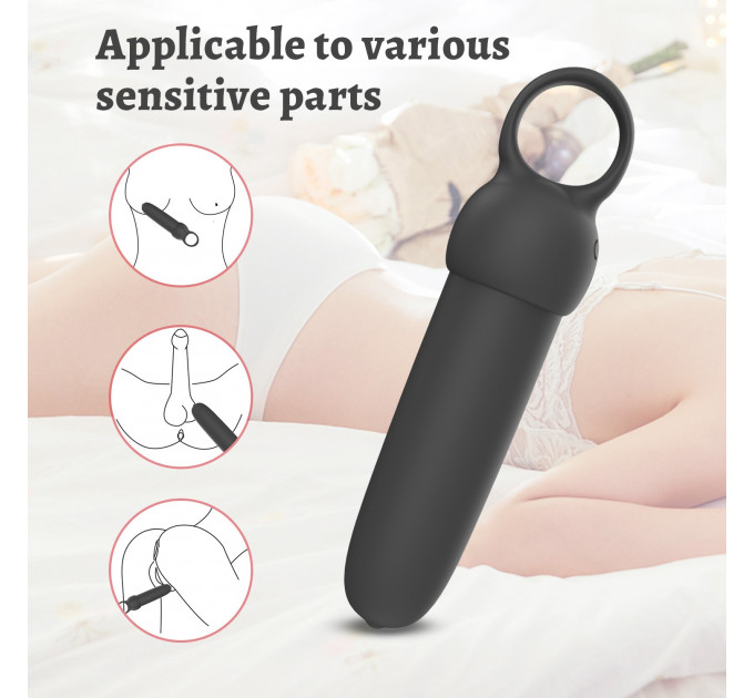 Міні-вібратор Every Night Toys Elliot світло-бірюзовий, 10 режимів вібрації