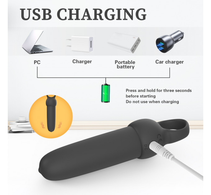 Міні-вібратор Every Night Toys Elliot світло-бірюзовий, 10 режимів вібрації