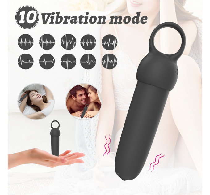 Міні-вібратор Every Night Toys Elliot світло-бірюзовий, 10 режимів вібрації