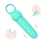 Міні-вібратор Every Night Toys Elliot світло-бірюзовий, 10 режимів вібрації