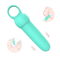 Мини-вибратор Every Night Toys Elliot светло-бирюзовый, 10 режимов вибрации