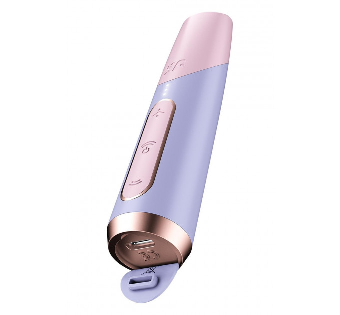 Миниатюрный вакуумный стимулятор клитора Satisfyer Bold Kiss розово-сиреневый