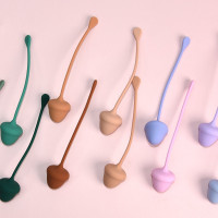 Набір вагінальних кульок Sweet Em, 4 шт з різною вагою, коричневі, 2.8 х 14.5 см