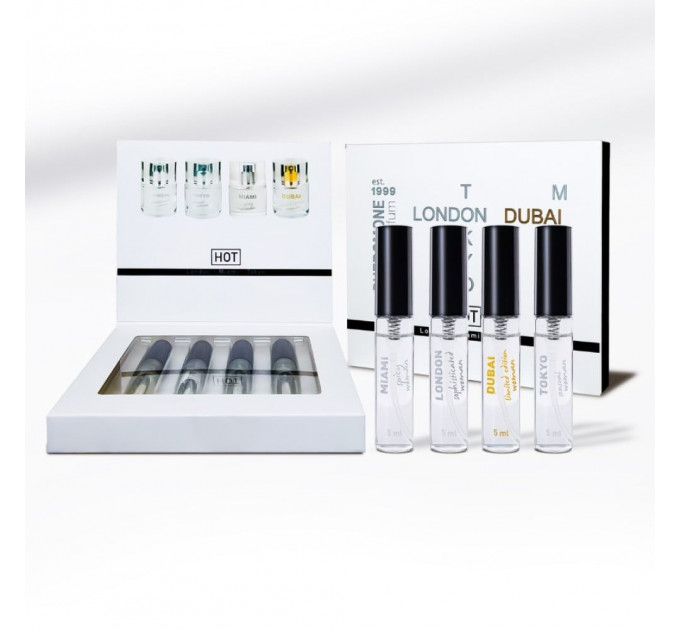 Набір жіночих парфумів з феромонами HOT LMTD Pheromone Perfume Women, 4x5 мл