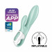 Надувной вибратор-кролик Satisfyer с функцией управления через приложение, мятный