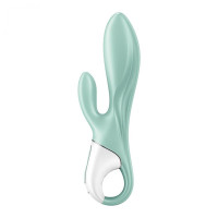 Надувной вибратор-кролик Satisfyer с функцией управления через приложение, мятный