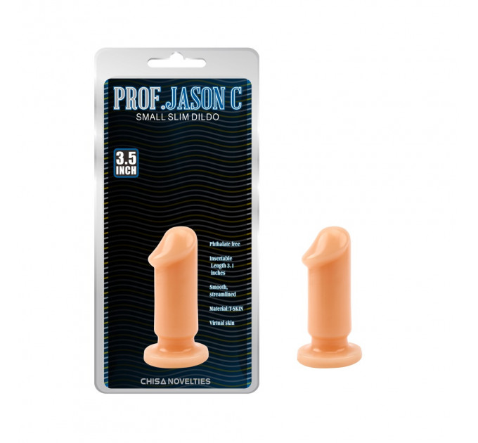 Плаг анальний Chisa Prof.Jason C Slim Dildo у вигляді пеніса, S