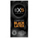 Презервативы черного цвета латексные Exs BLACK Latex веганские (цена за упаковку, 12 шт.)