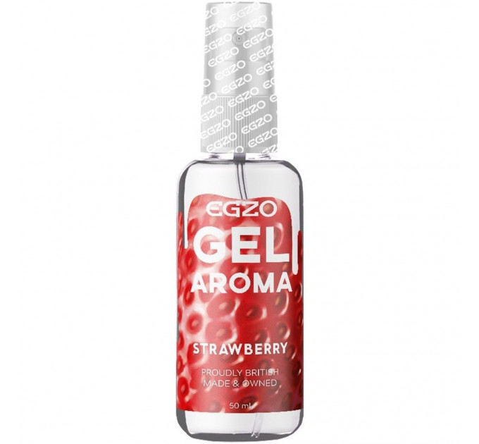 Їстівний гель-лубрикант EGZO AROMA GEL-полуниця, 50 мл
