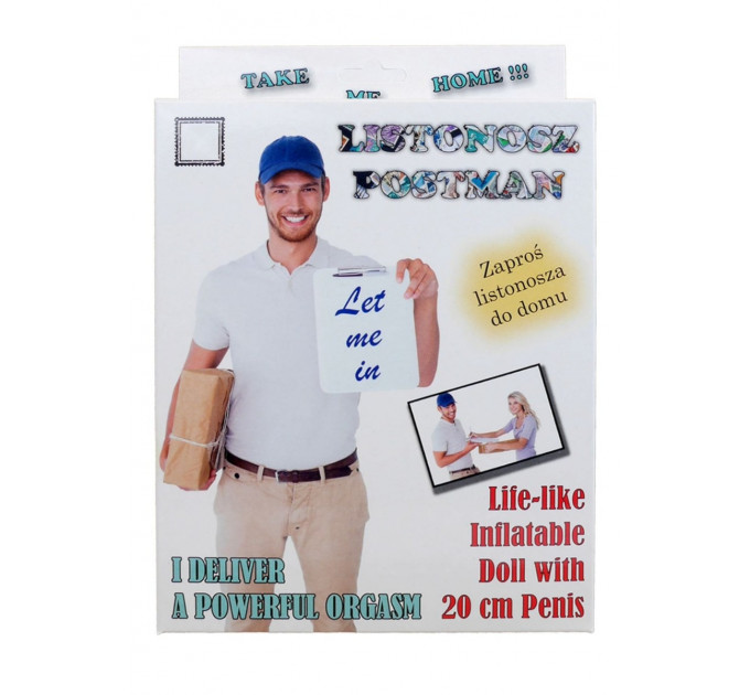 Надувная секс-кукла с пенисом Почтальон Listonosz - Postman Male Doll, 160 см