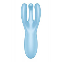 Смарт-вибратор тройной для клитора Satisfyer Threesome 4 голубой