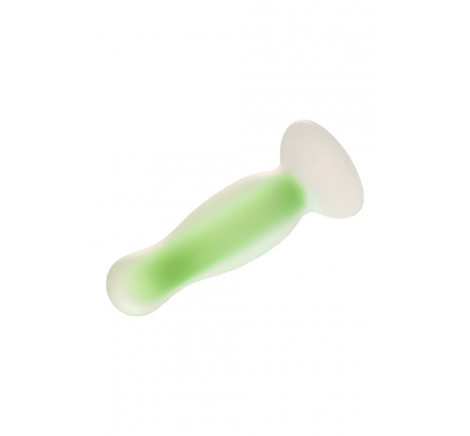 Анальна пробка, що світиться Dream Toys RADIANT SOFT SILICONE GLOW IN THE DARK PLUG SMALL GREEN