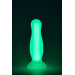 Анальна пробка, що світиться Dream Toys RADIANT SOFT SILICONE GLOW IN THE DARK PLUG SMALL GREEN