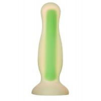 Анальная пробка люминесцентная Dream Toys RADIANT Glow In The Dark зеленая, S