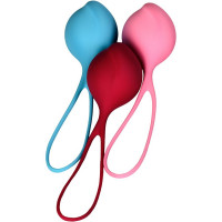 Набор одинарных вагинальных шариков Satisfyer Strengthening Balls разноцветные