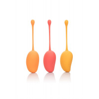 Вагинальные шарики California Exotic, оранжевые, 3 шт