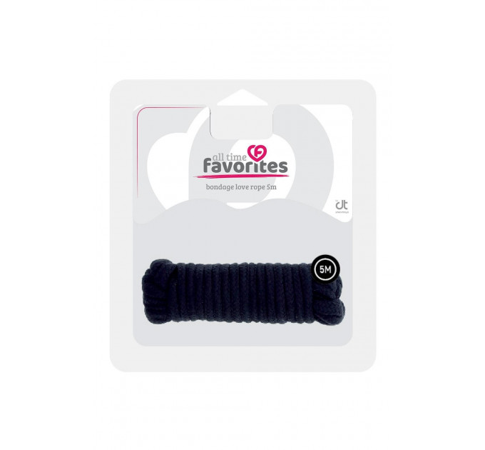 Веревка для бондажа BONDX LOVE ROPE - 5M, BLACK Веревка для бондажа BONDX LOVE ROPE - 5M, BLACK