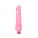 Вибромассажер с ярко выраженной головкой Chisa Hi-Rubber Dildo на батарейках, розовый