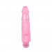 Вибромассажер с ярко выраженной головкой Chisa Hi-Rubber Dildo на батарейках, розовый