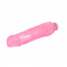 Вибромассажер с ярко выраженной головкой Chisa Hi-Rubber Dildo на батарейках, розовый