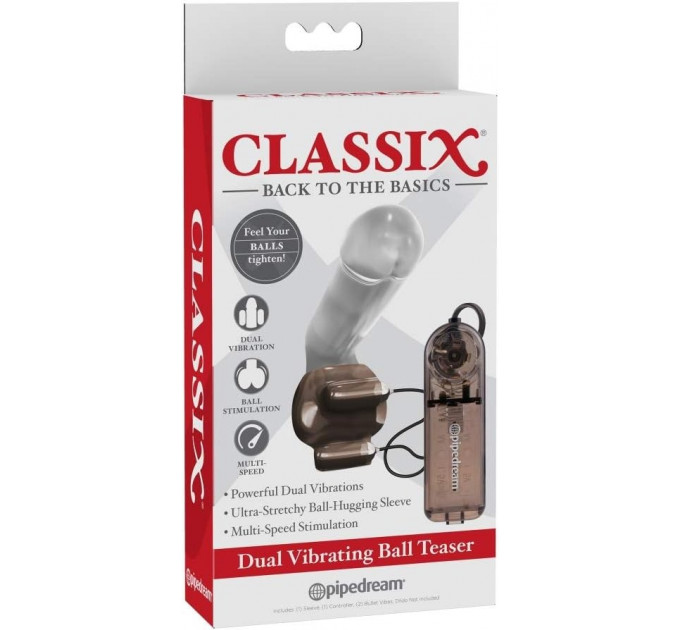 Вибратор для яичек Pipedream Dual Vibrating Ball Teaser с пультом управления