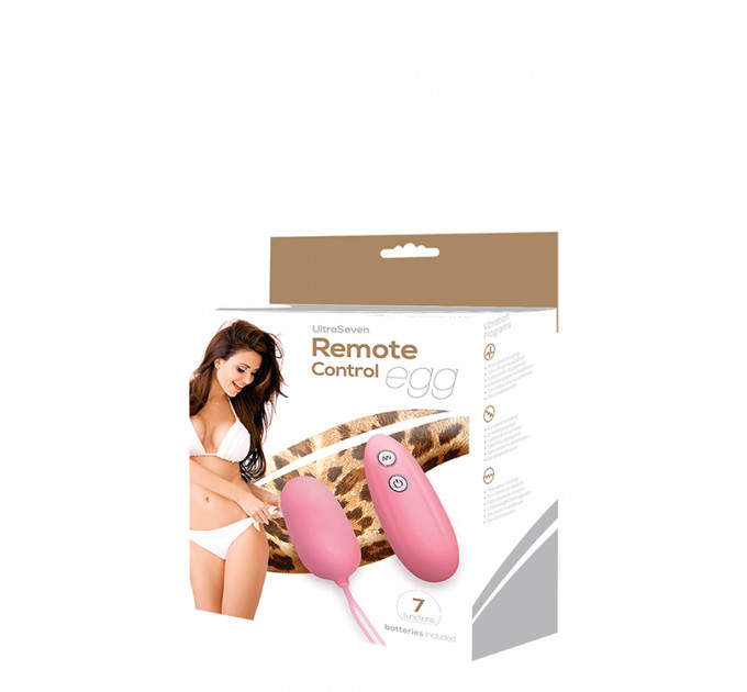 Виброяйцо ULTRA SEVEN REMOTE CONTROL EGG PINK
