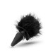 Анальна пробка з помпоном POM PLUGS BLACK